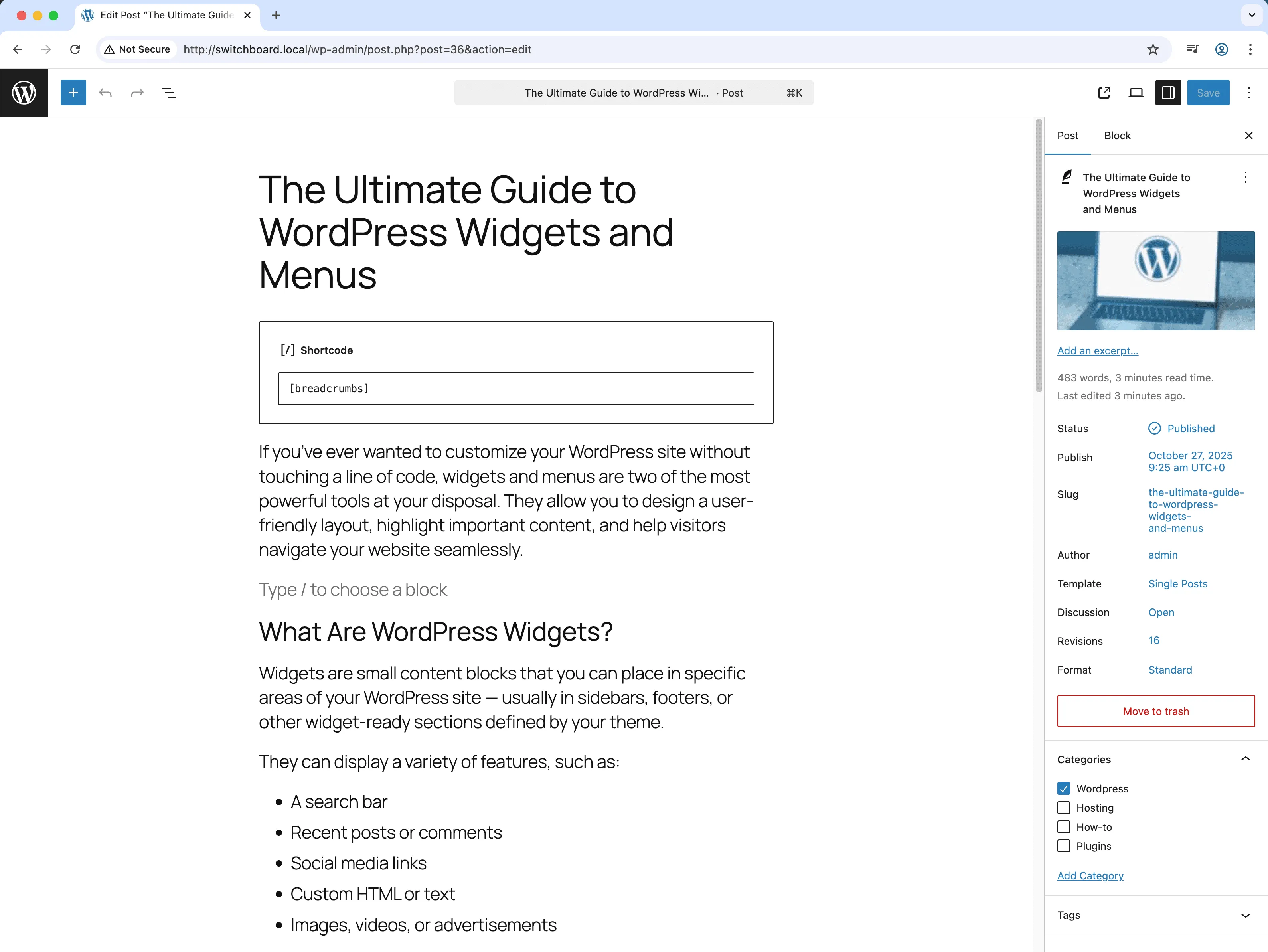 After 1 - Breadcrumbs module