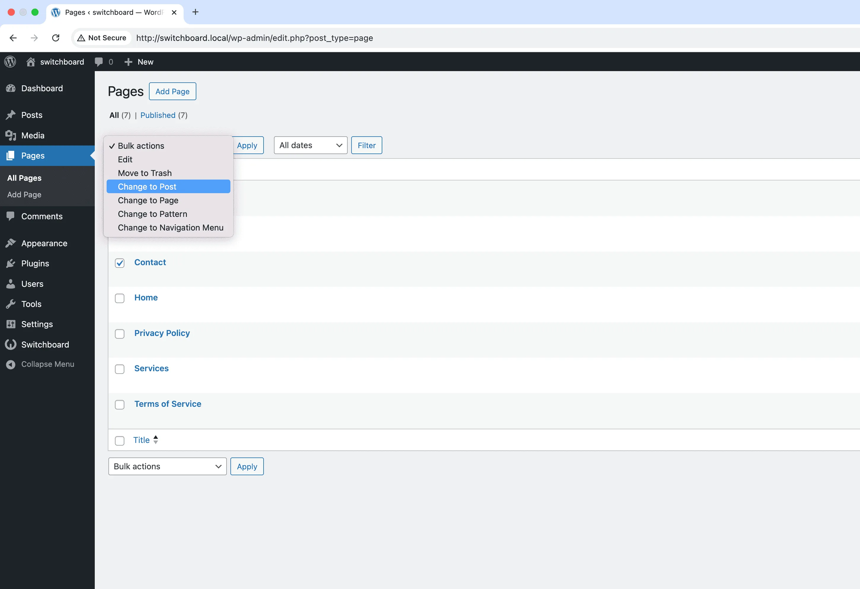 After - Change Post Type module