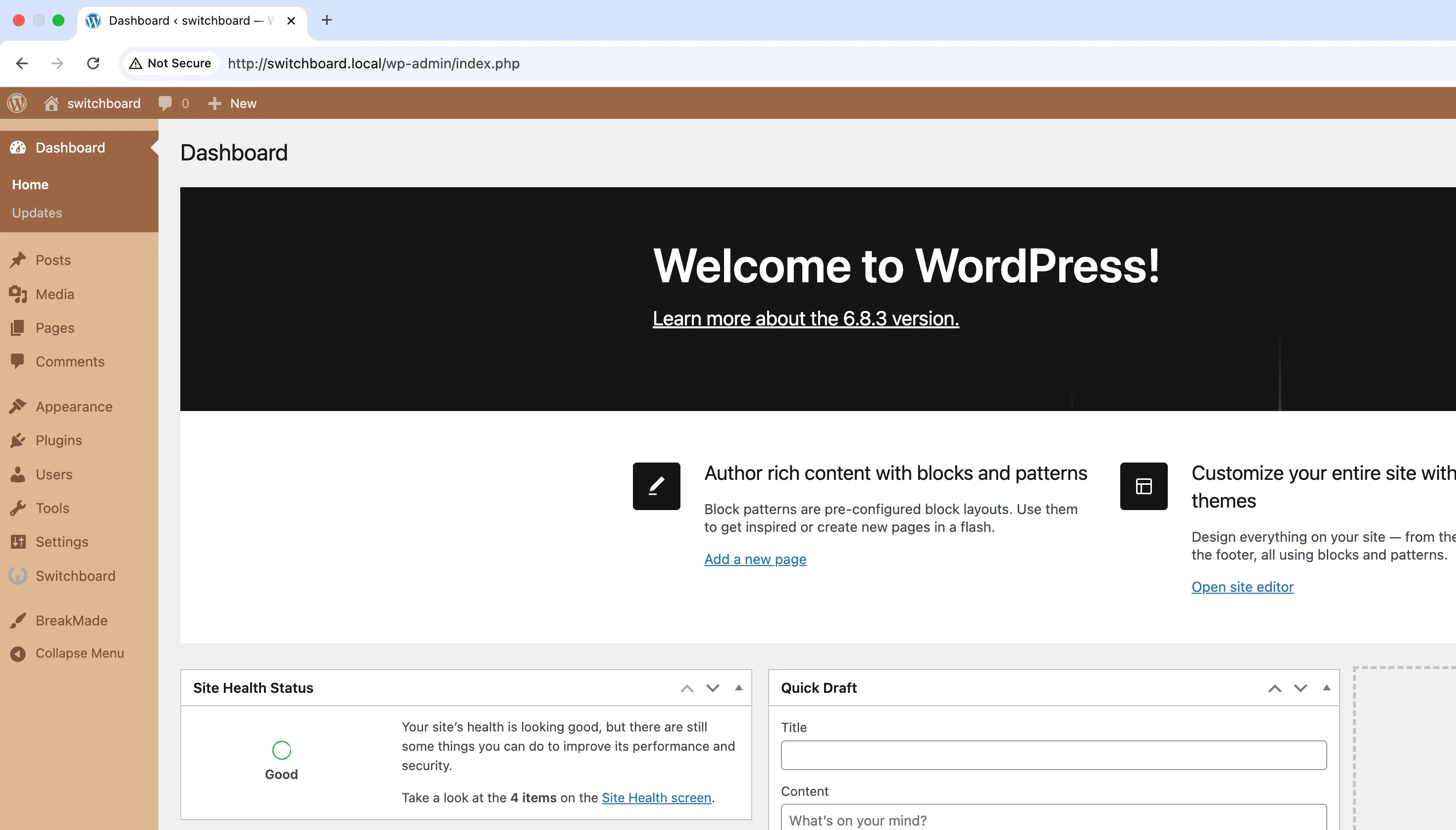 After - Custom Admin CSS module