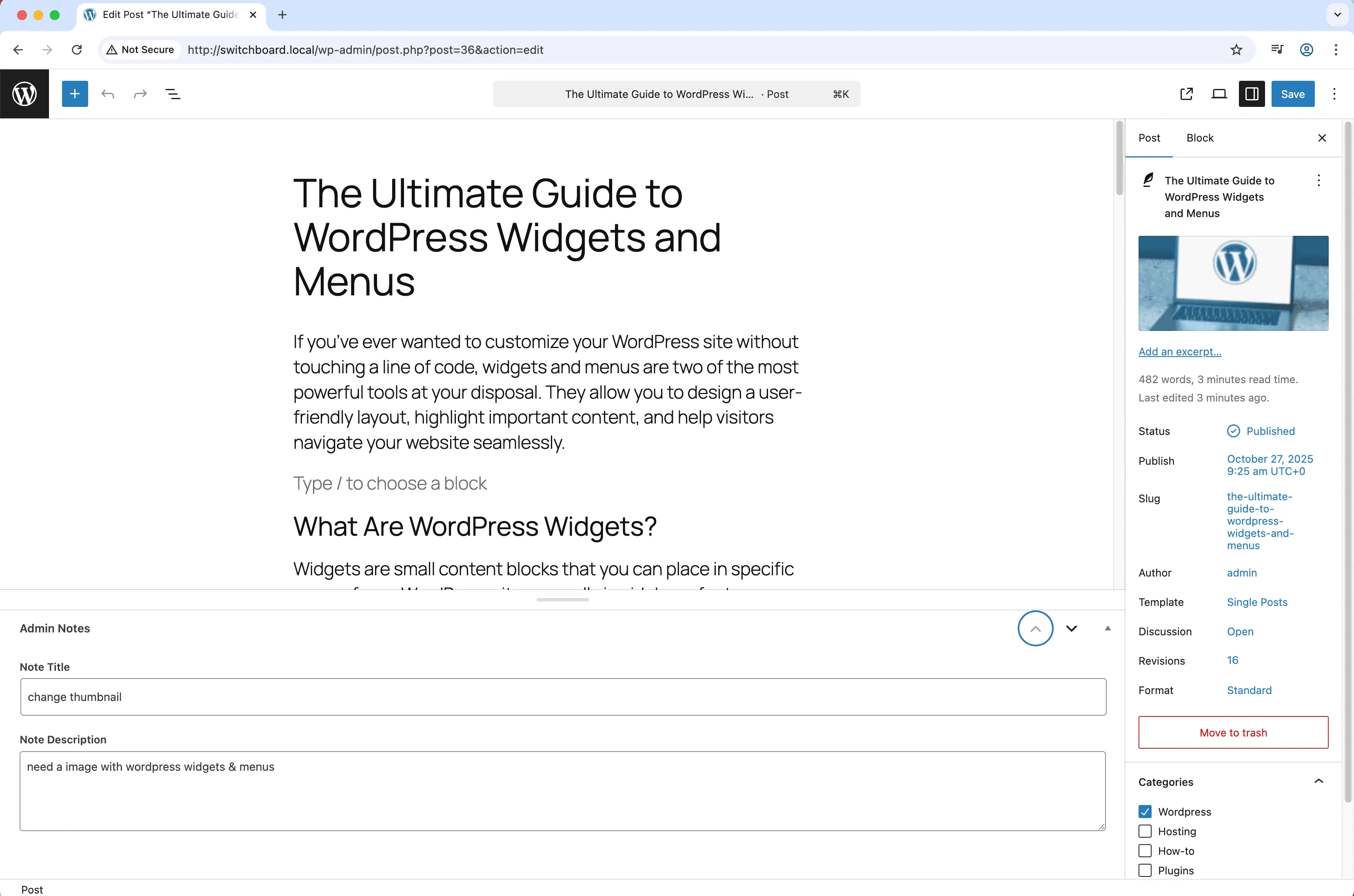 After - Custom Field Groups module