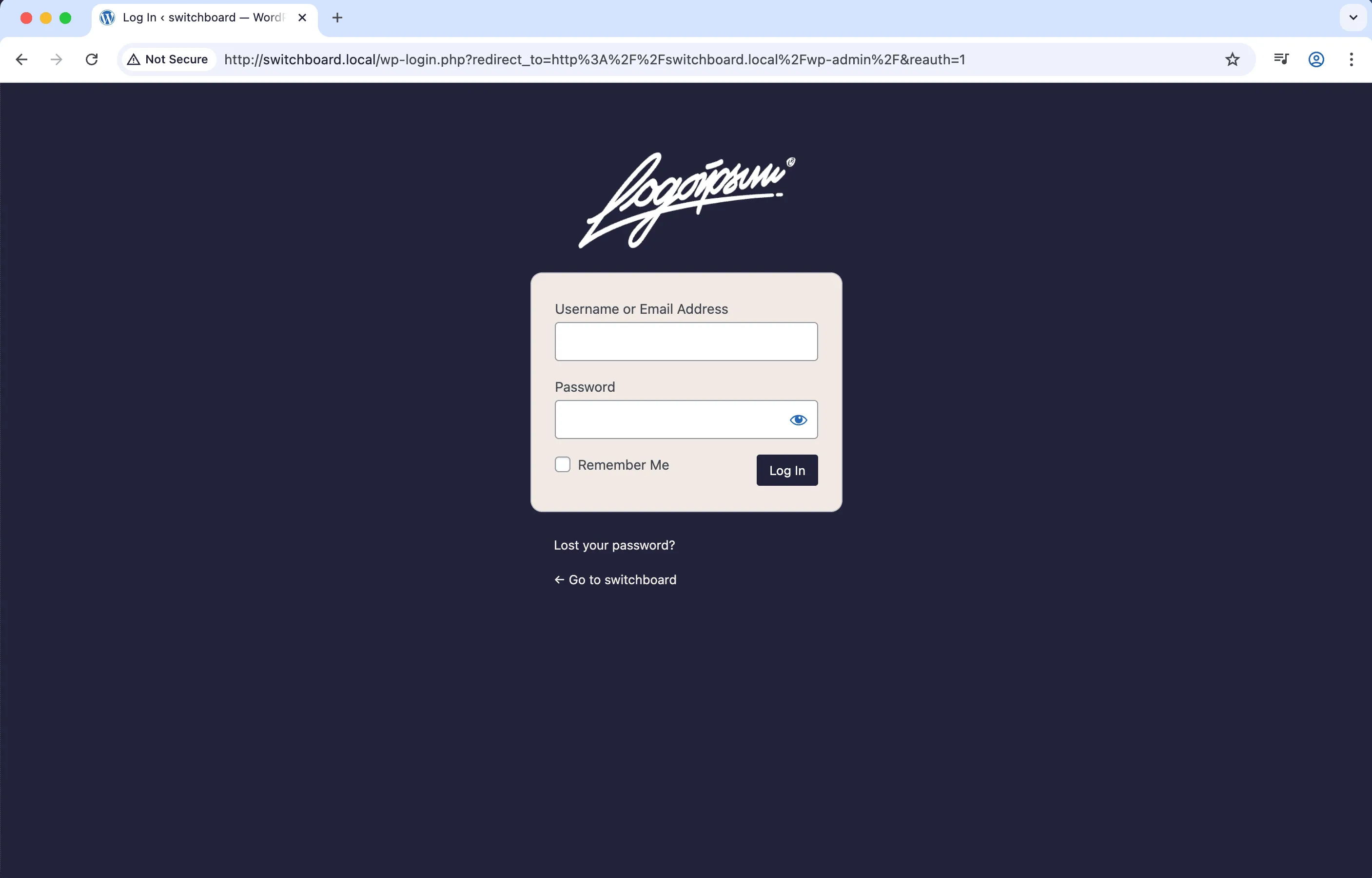 After - Login Page Customizer module