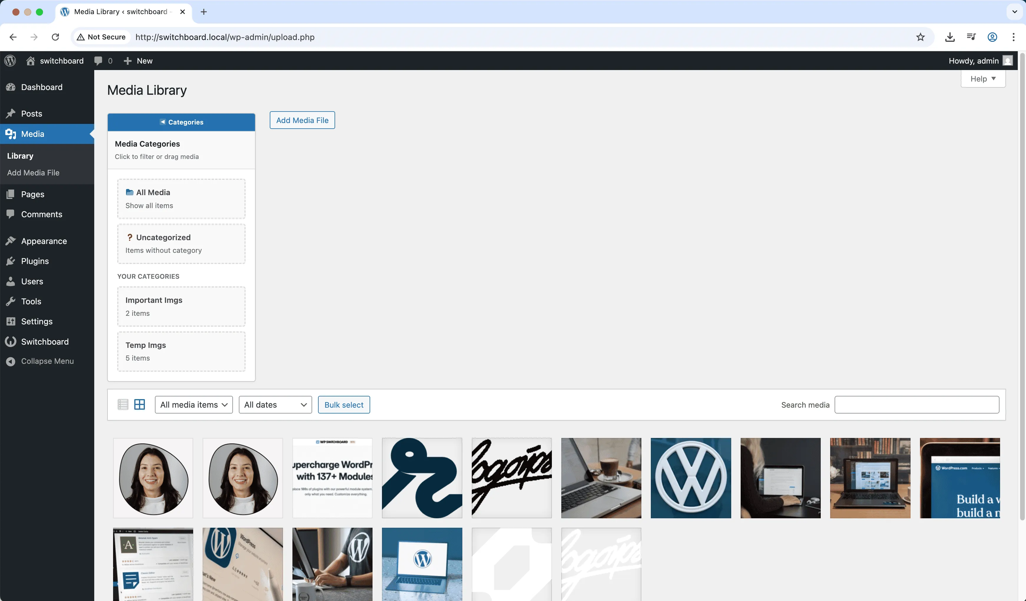 After - Media Categories module