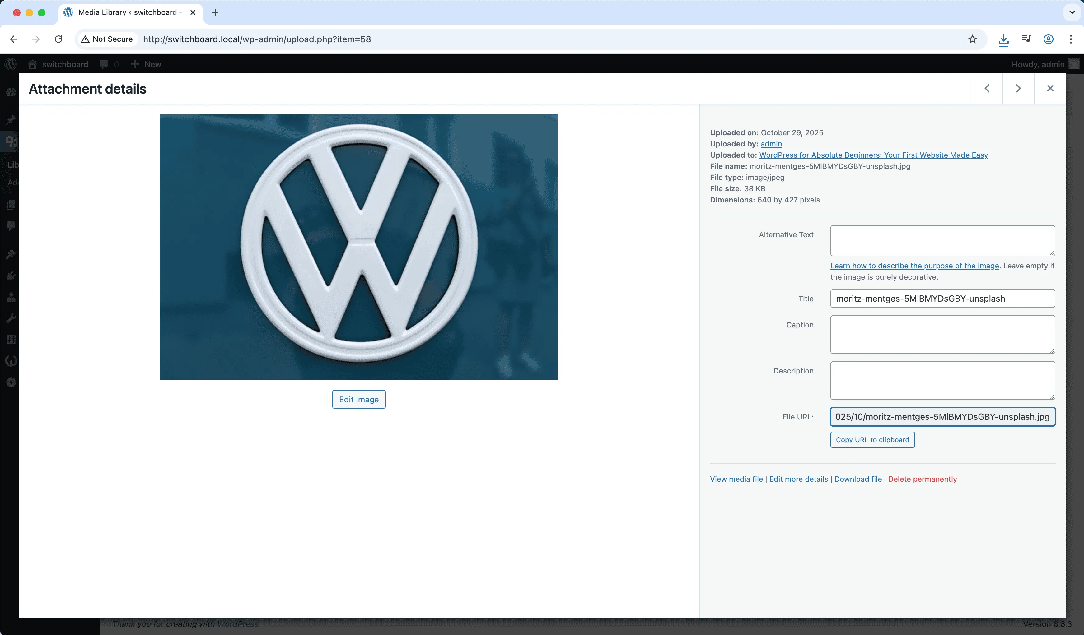Settings 3 - Media Replacement module
