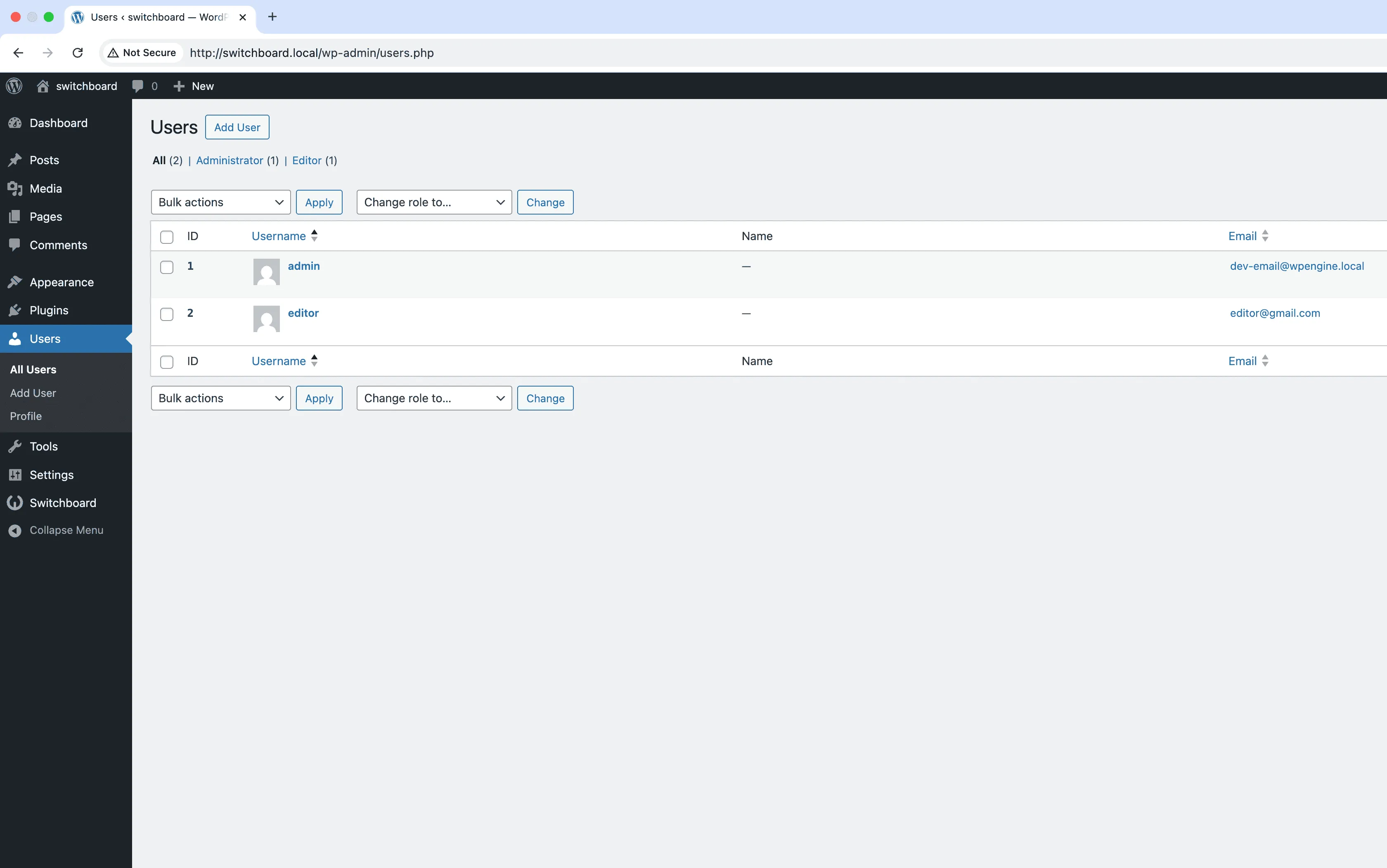 After (users) - Show IDs module
