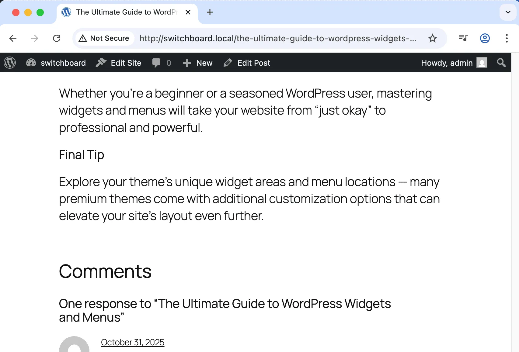 Before - Social Share Buttons module