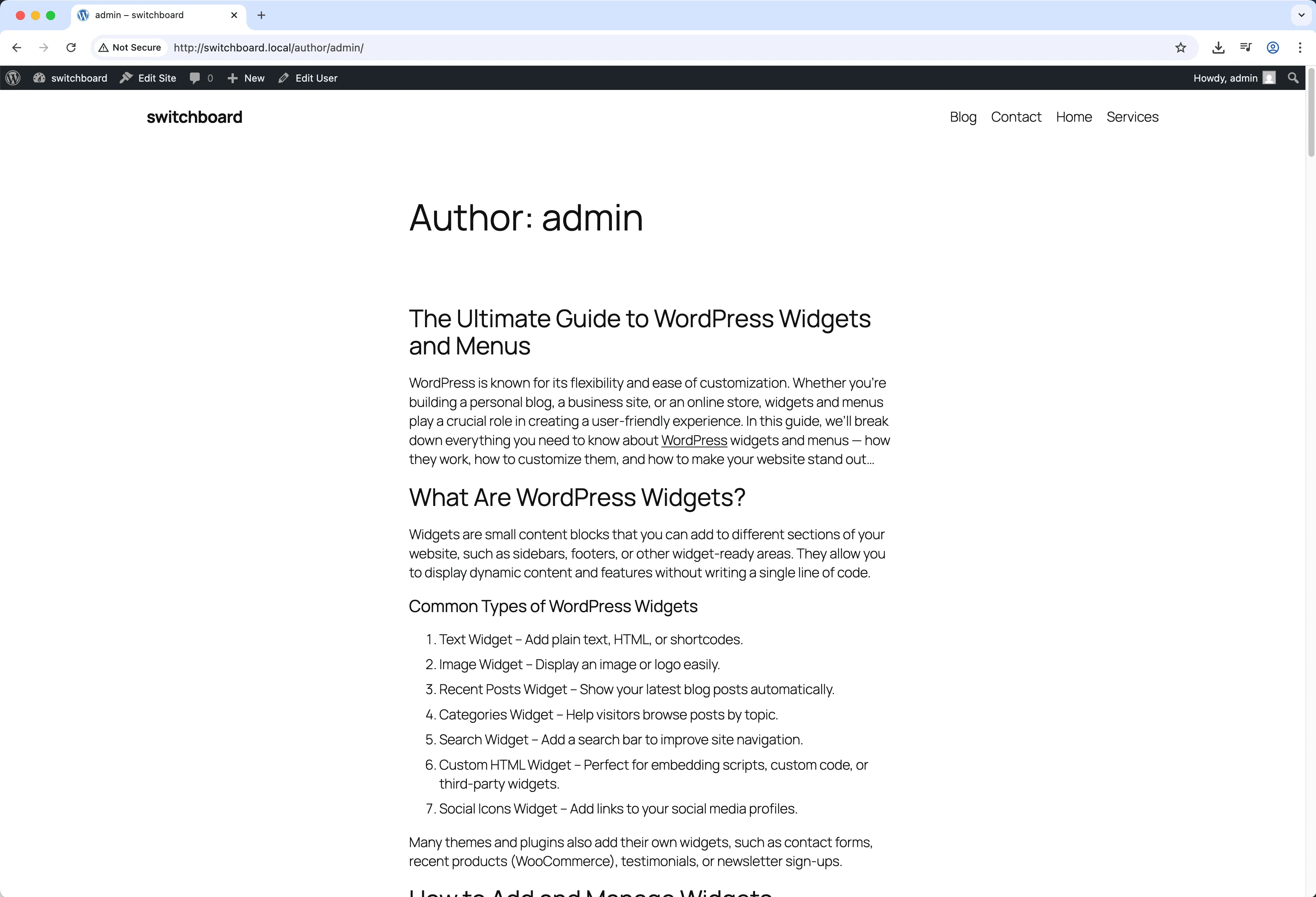 Before - View Admin As Role module